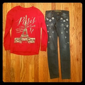 Paris Jeans Outfit (Set of 2)